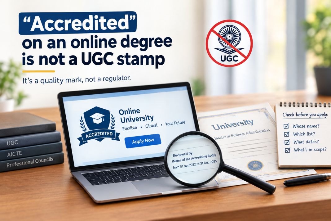 online degree accreditation in India
